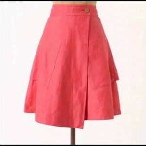 Pilcro Coral A-Line Skirt